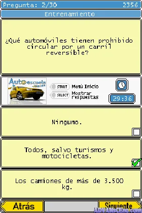 Autoescuela Trainer (Spain) screen shot game playing